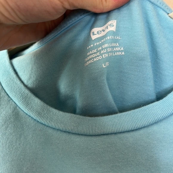 Levis Tee Shirt Classic Blue & White Size Large - Picture 4 of 5
